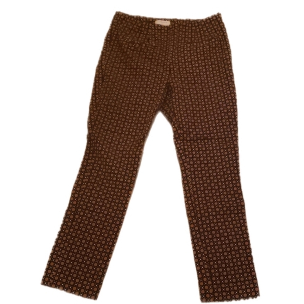 Anthropologie Essential Slim Pants Indie Sleaze Geometric Print Size 4 - Picture 2 of 10